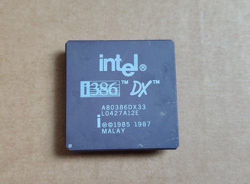 Intel 386 dx33 cpu - dx33, cpu,