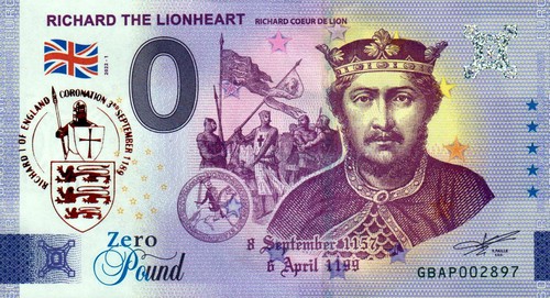 Euro schein zeropound gb - -,